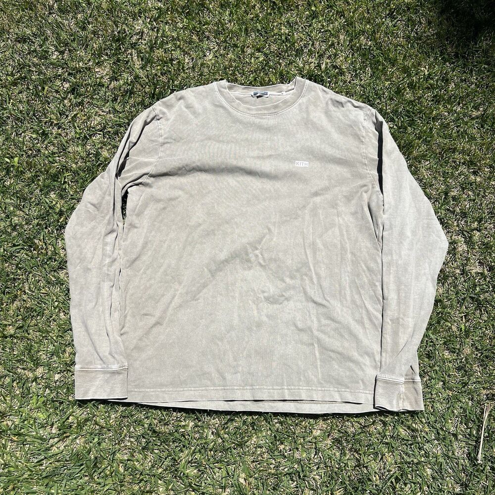 Kith LAX Pigment Dyed Long sleeve Green Long Sleeve Mens XXL
